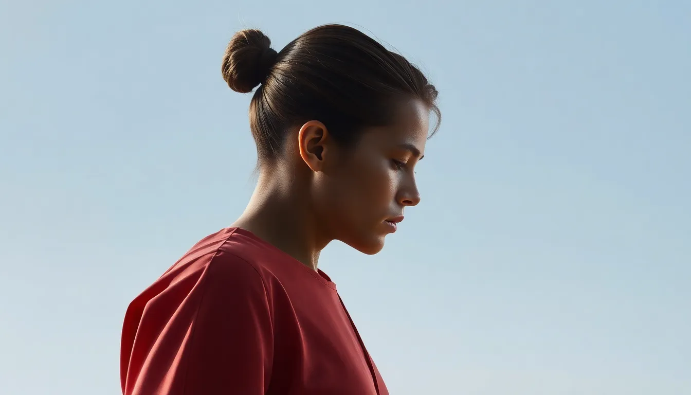 AI 기술이 적용된 미래 사무실 모습: 로봇 팔이 서류를 정리하고 AI 비서가 화면에 정보를 띄우는 장면