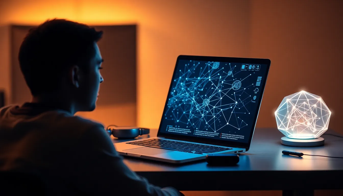 미래 AI 기술을 활용하는 모습