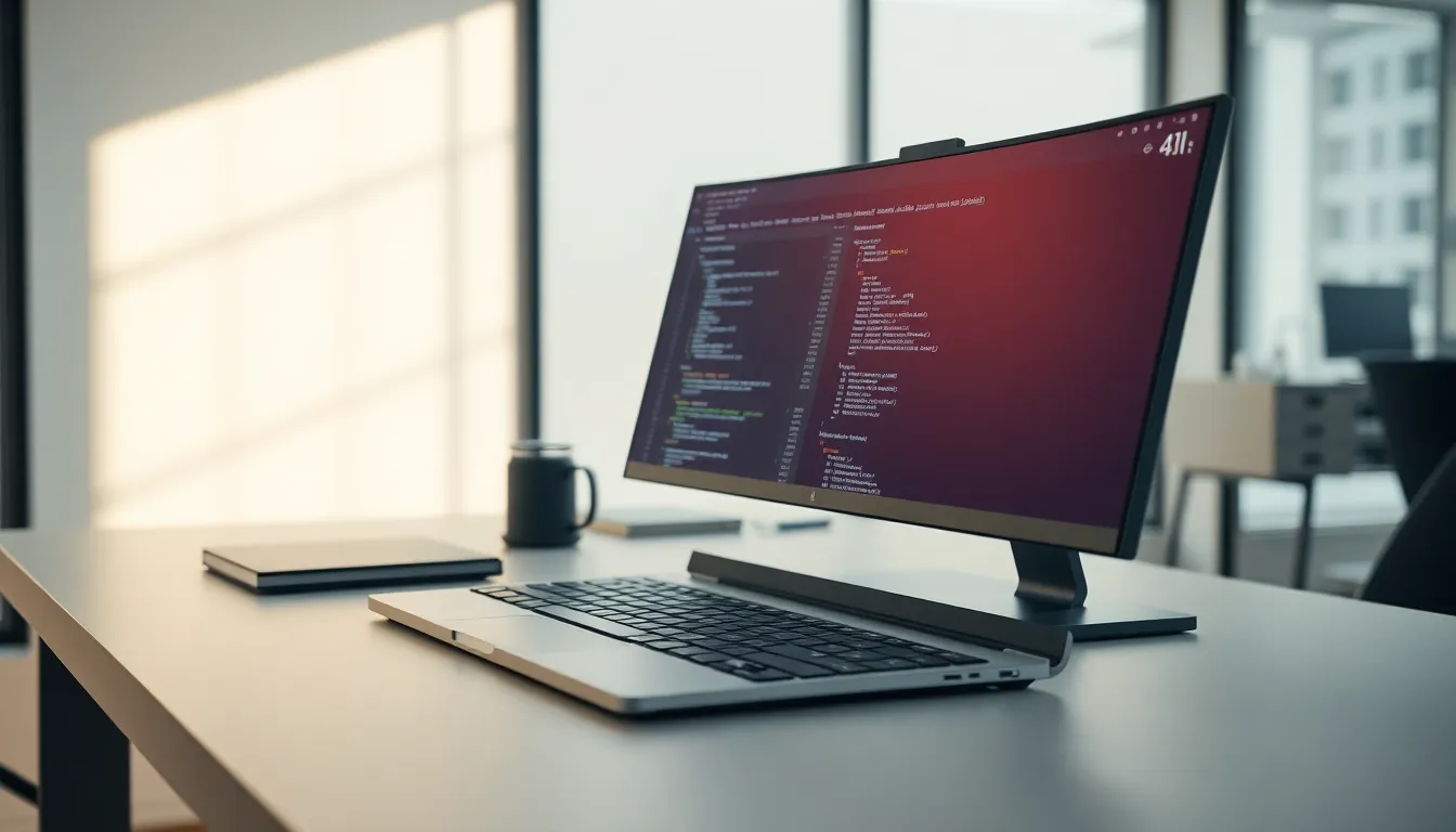 미래 AI 기술이 적용된 스마트 오피스 환경 이미지