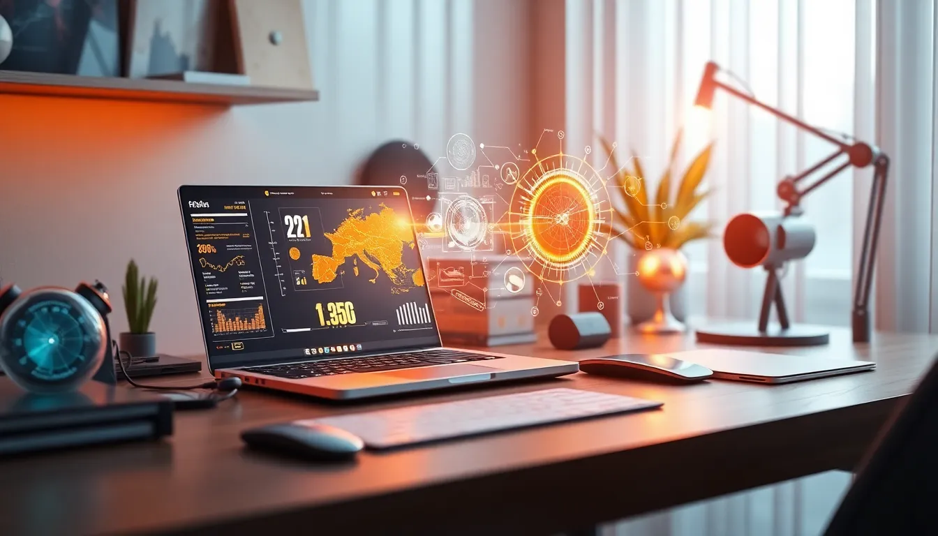 2026년 AI 기술 트렌드를 나타내는 미래지향적 이미지