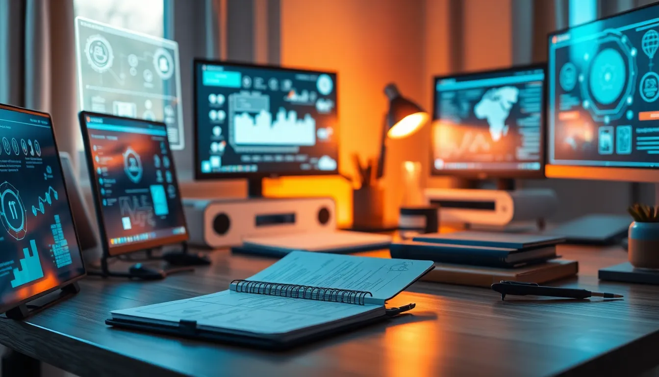 미래 AI 기술을 활용하는 모습