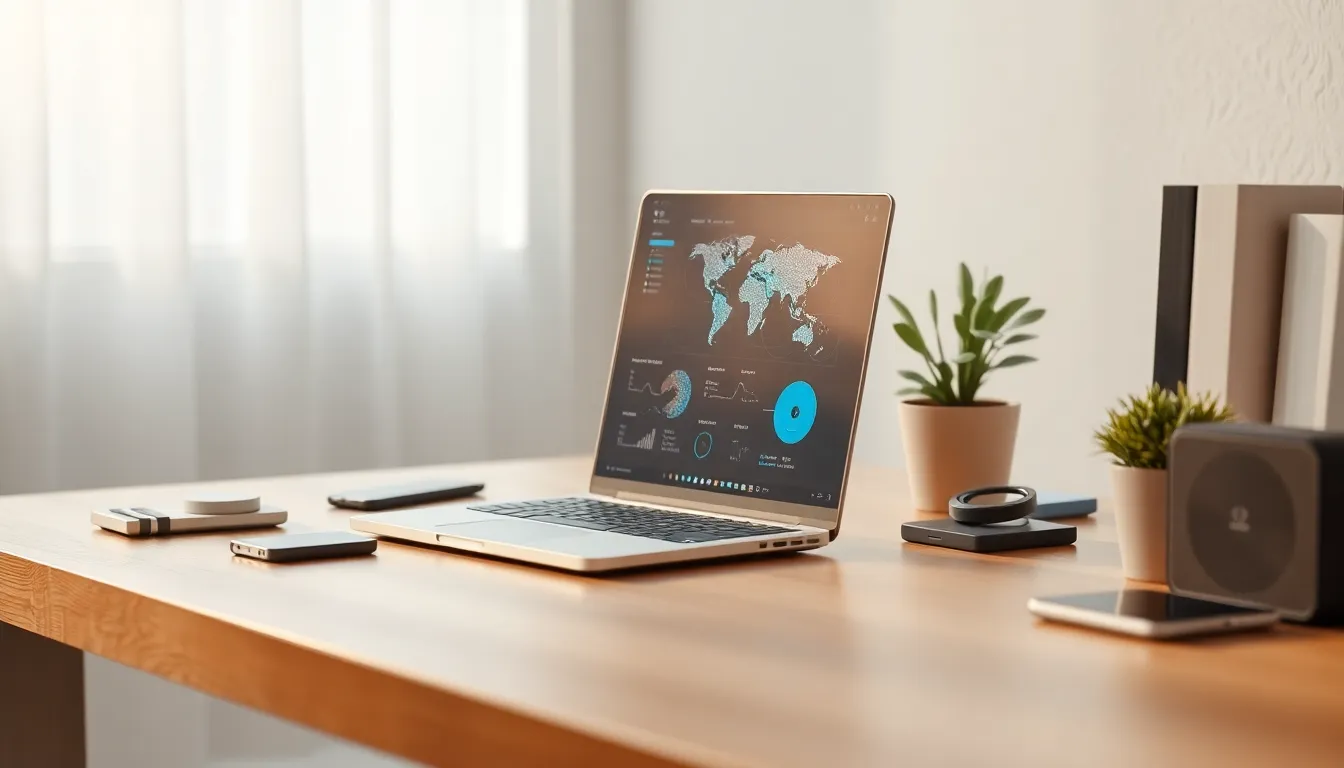 2026년 AI 기술 트렌드를 나타내는 미래 지향적인 이미지