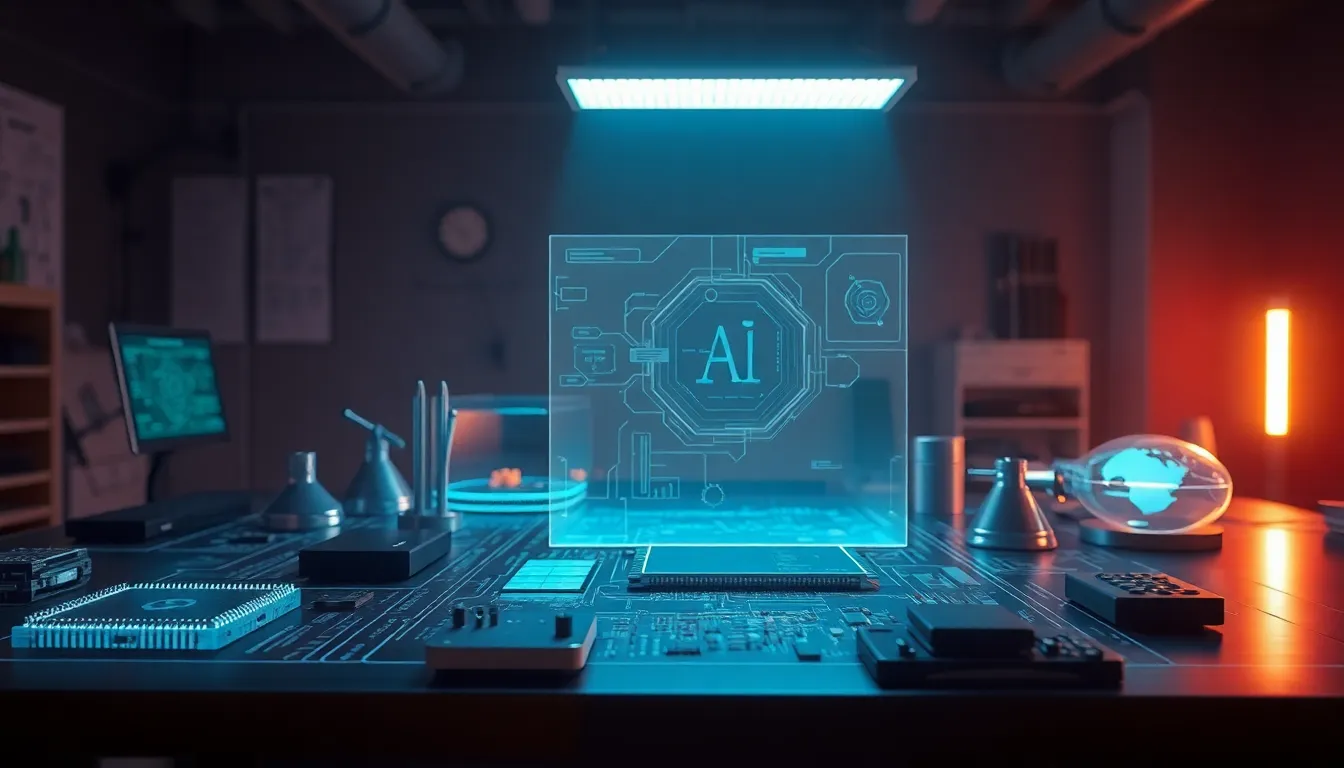 AI 기술 발전 이미지